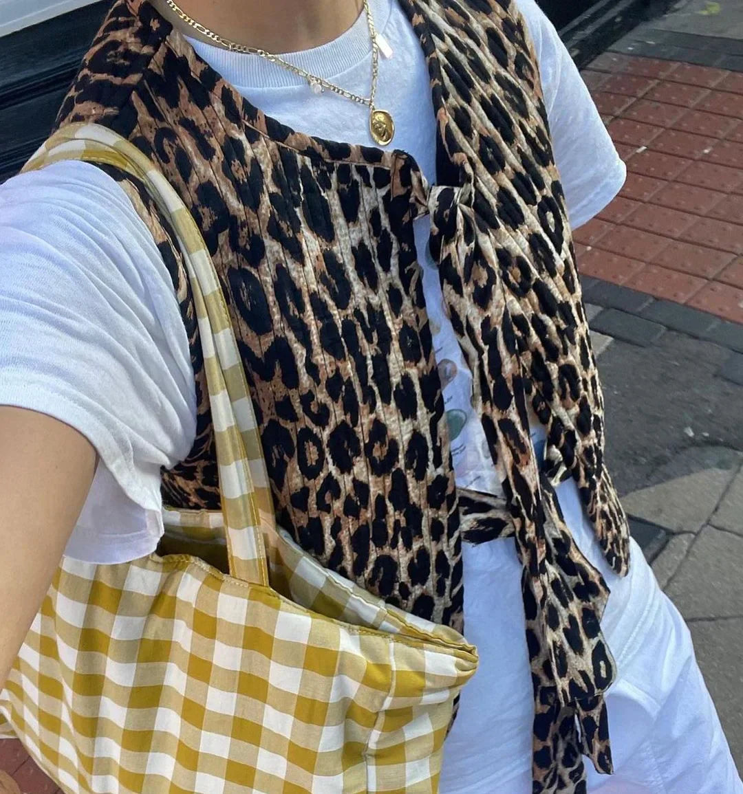 Gilet léopard élégant - Chantel