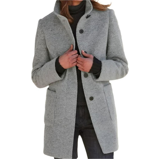 Celine | Manteau Élégant avec Col Stylé pour Femmes