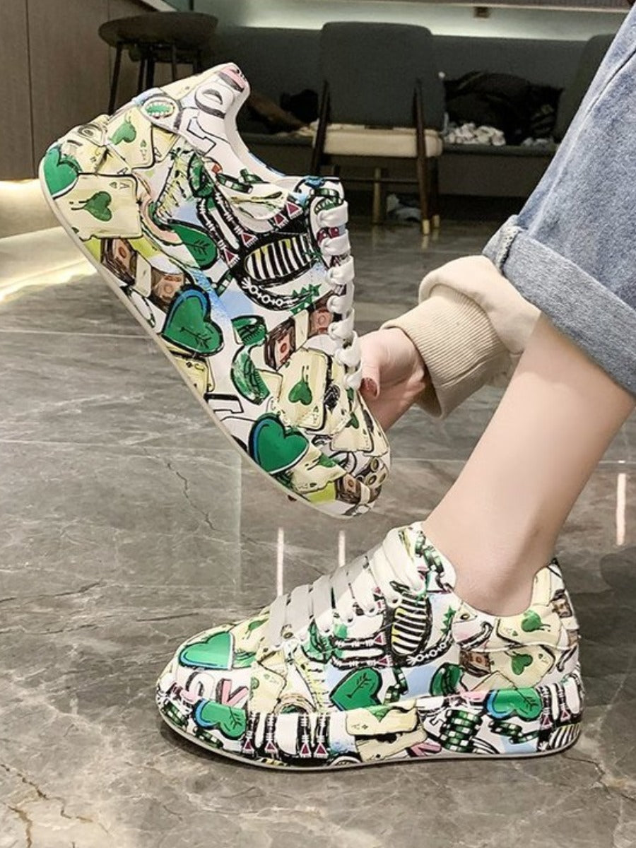 Firdaus | Baskets décontractées style graffiti pour femmes