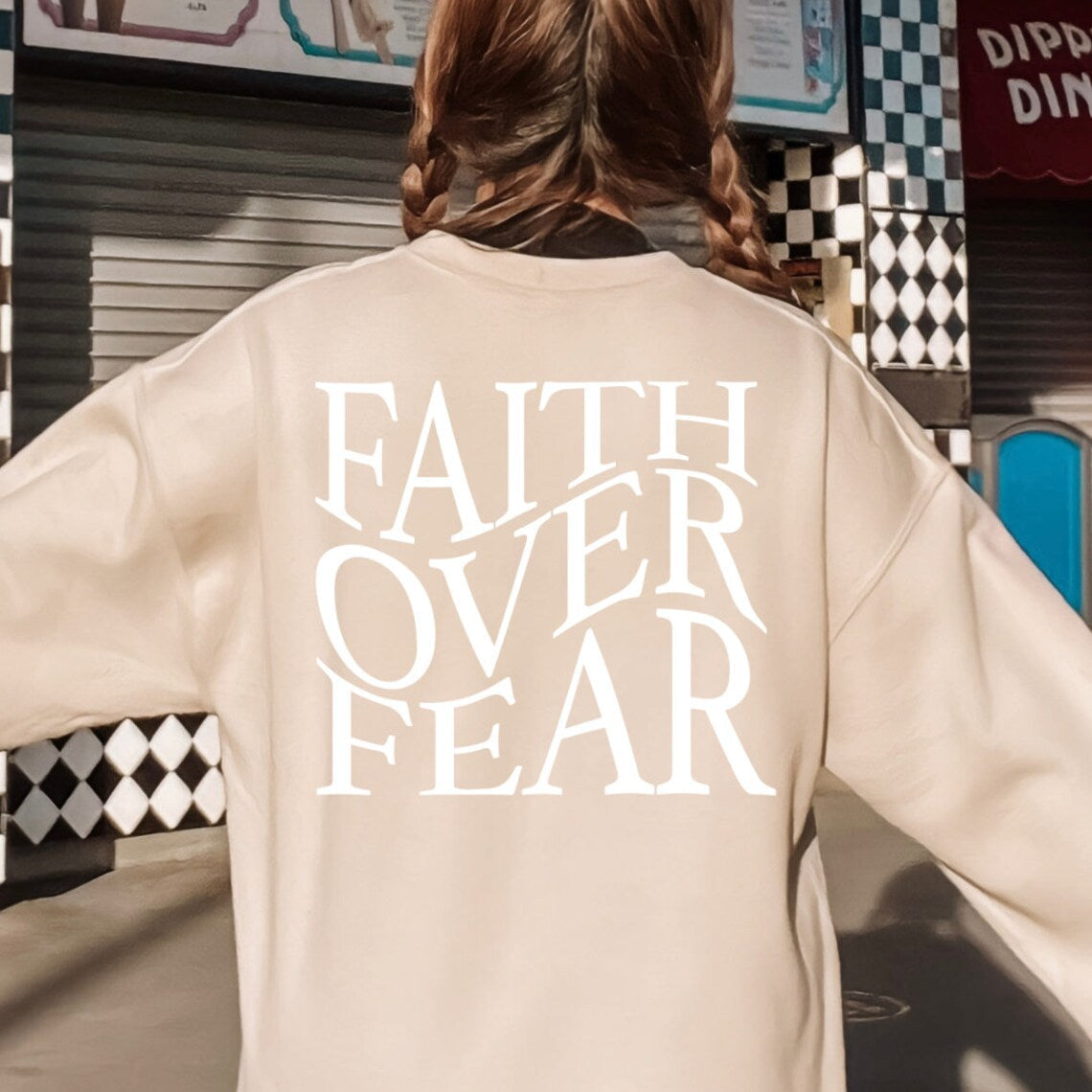 Pull oversize Faith - Verdiena