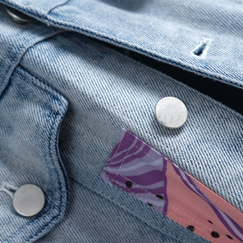 Tessy - Veste en denim pour femme avec style et couleur