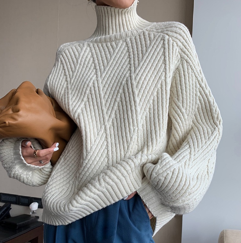Pull Urbain Long à Manches Longues Oversize pour un Style Décontracté