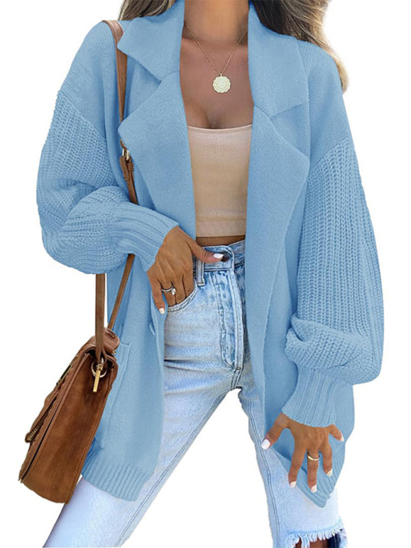 Lena - Long Cardigan Tricoté pour Femmes