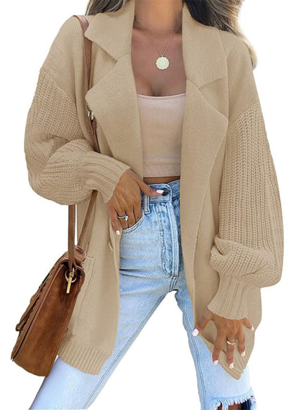 Lena - Long Cardigan Tricoté pour Femmes