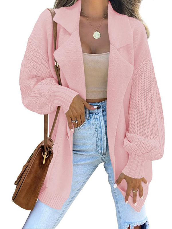 Lena - Long Cardigan Tricoté pour Femmes