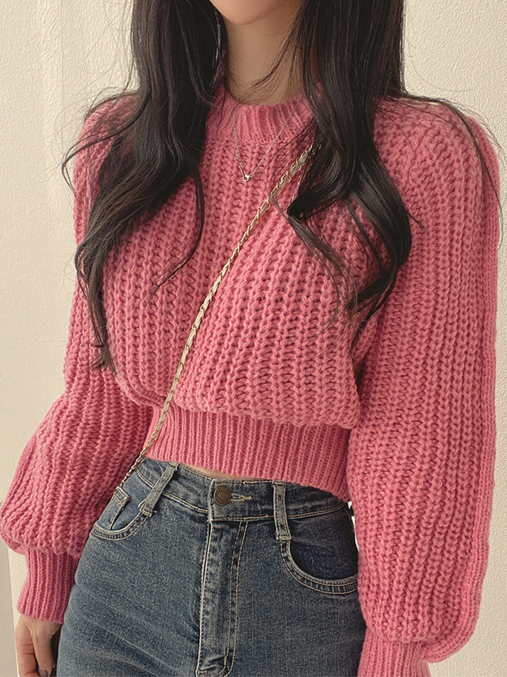 Lina - Pull moderne en grosse maille pour femme