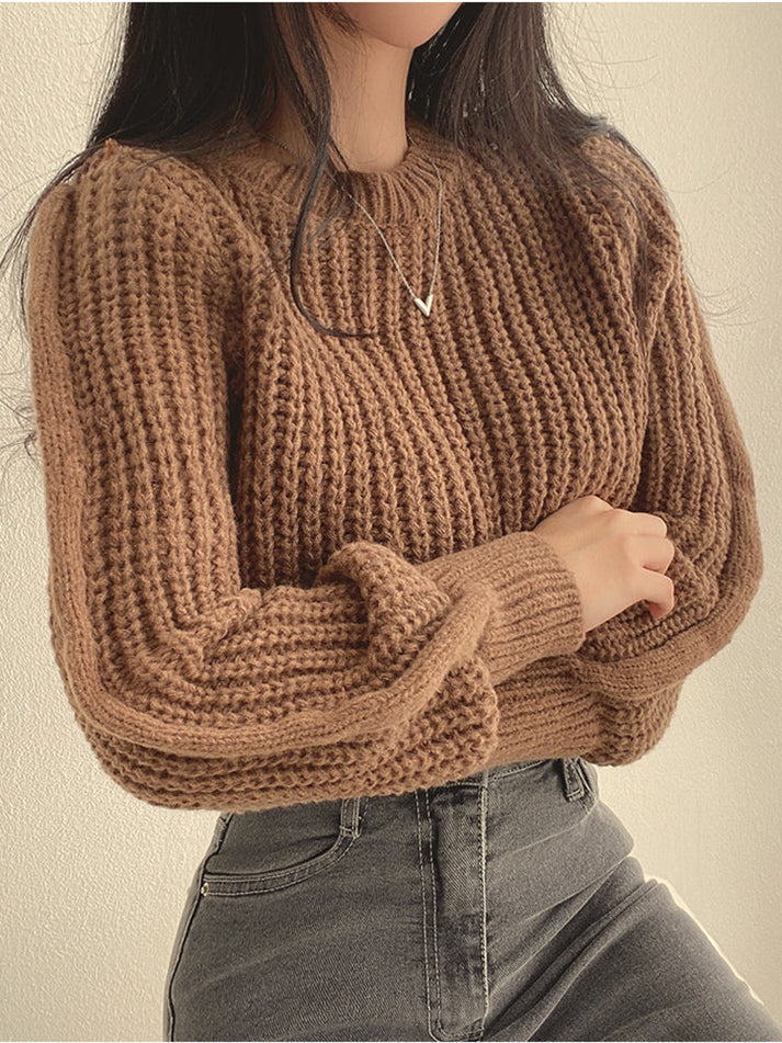 Lina - Pull moderne en grosse maille pour femme