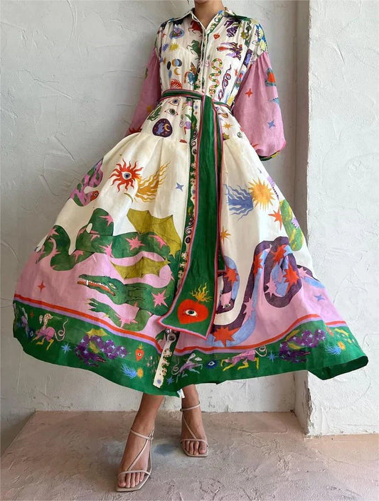 Merle - Robe Longue Italienne