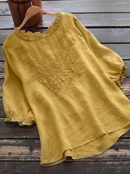 Roberta - Débardeur femme décontracté avec broderie