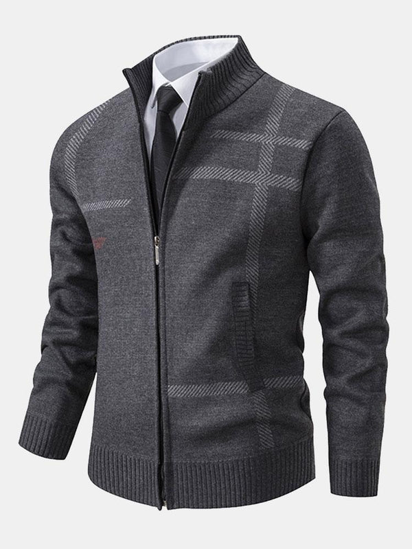 Veste homme moderne à manches longues et fermeture éclair originale pour un port confortable