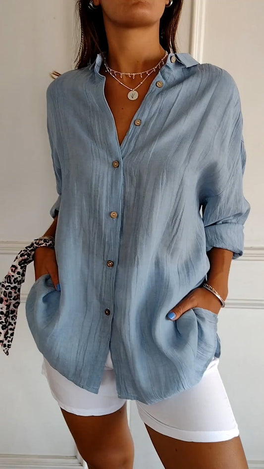 Amelien - Blouse Plissée Élégante pour Femmes