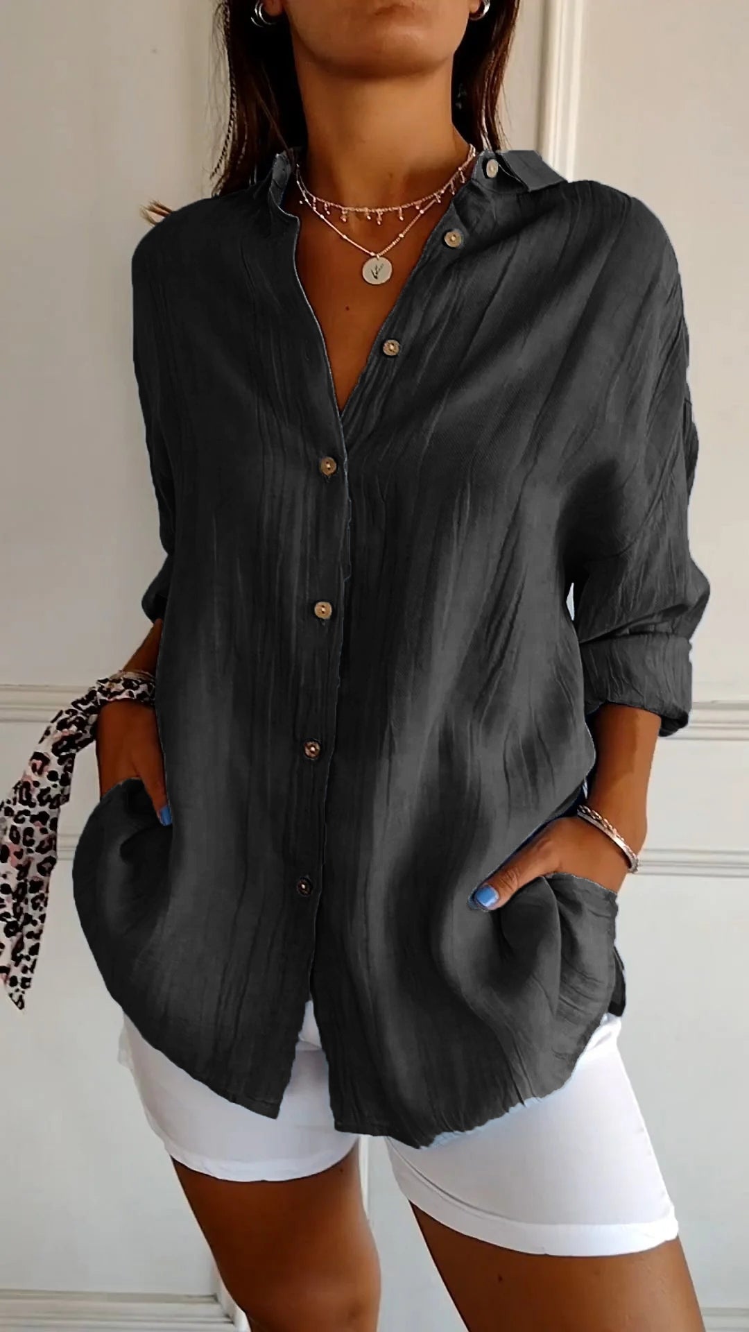 Amelien - Blouse Plissée Élégante pour Femmes