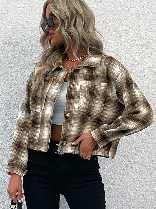 Veste courte à carreaux - Betsey
