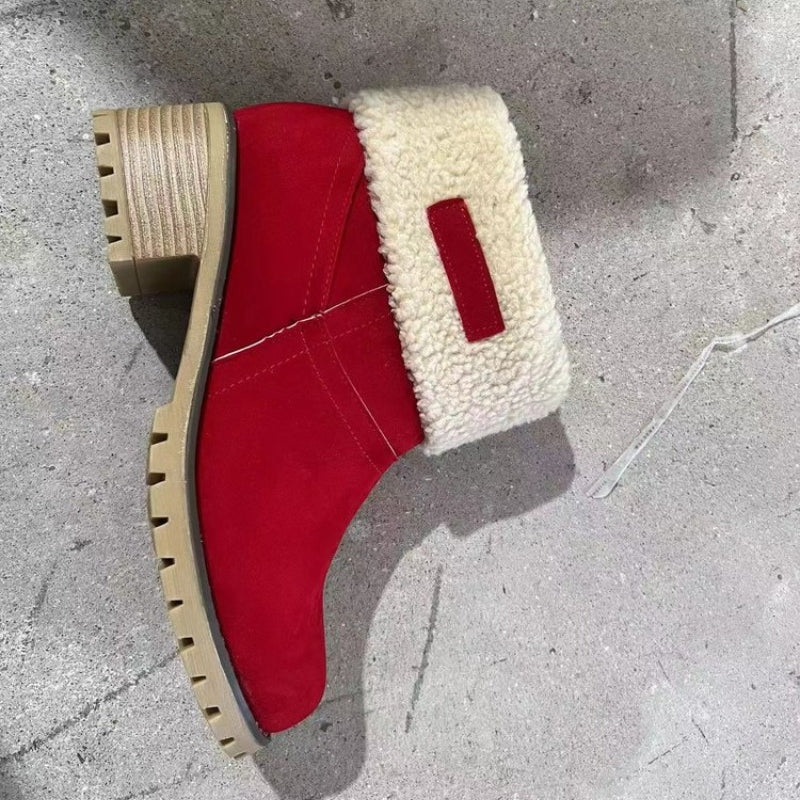 Claire - Bottines À Talon Et Fourrure