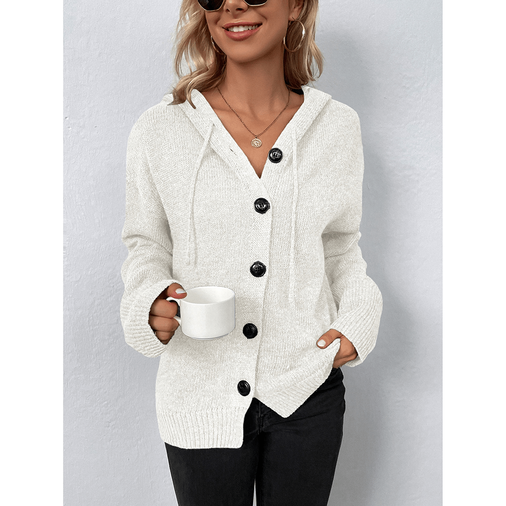 Cardigan à capuche et boutons - Kathaleen