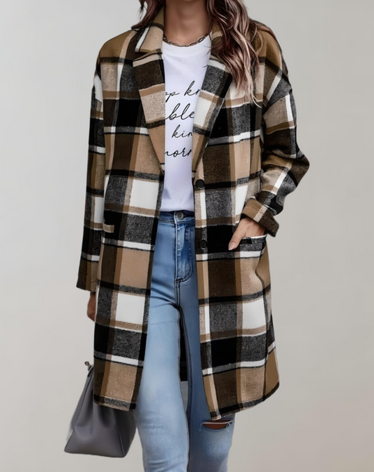 Beatrice - Veste Oversize Et À Carreaux