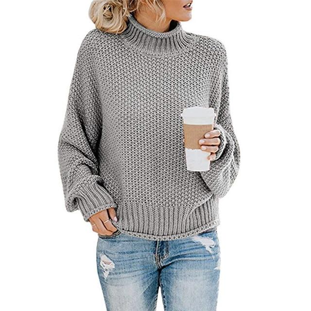 Sacha - Pull chaud à col roulé pour Femme