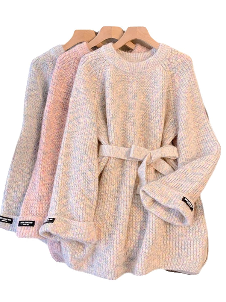 Hailey - Robe pull élégante avec détail lacé pour femme
