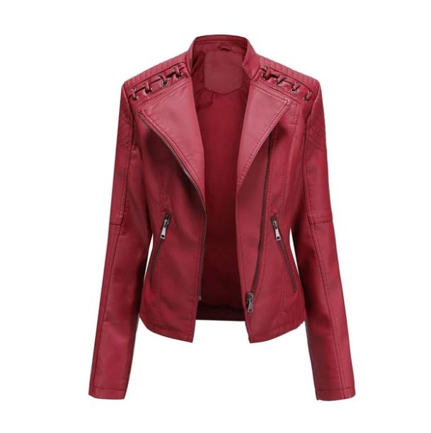 Veste en cuir d'agneau
