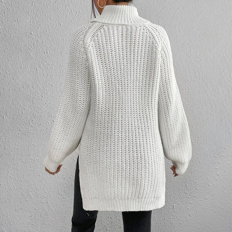 Estela - Pull à col roulé en grosse maille