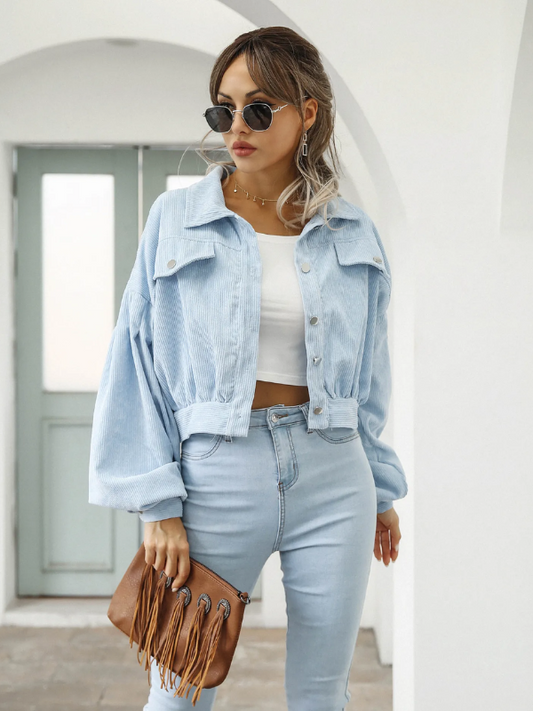 Veste courte en velours côtelé - Chrisanne