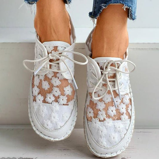 Arabella | Orthopaedic Chaussure aérée et à la mode avec motif floral