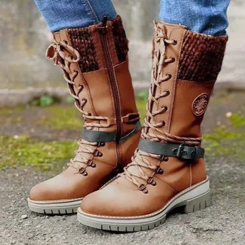 Des bottes confortables et chaudes pour l'automne pour une promenade en ville