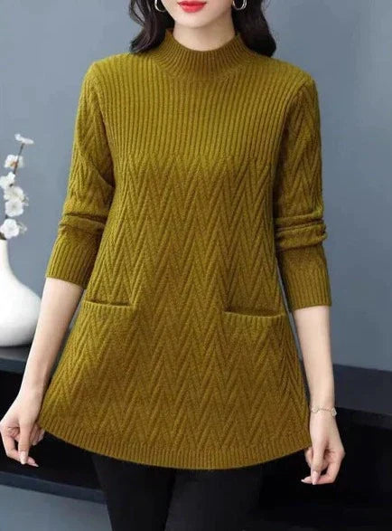Margarete - Pull à Col Montant pour Femmes