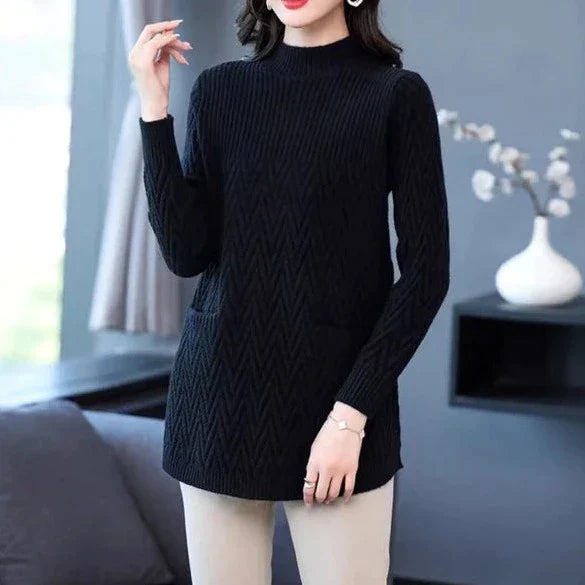Margarete - Pull à Col Montant pour Femmes