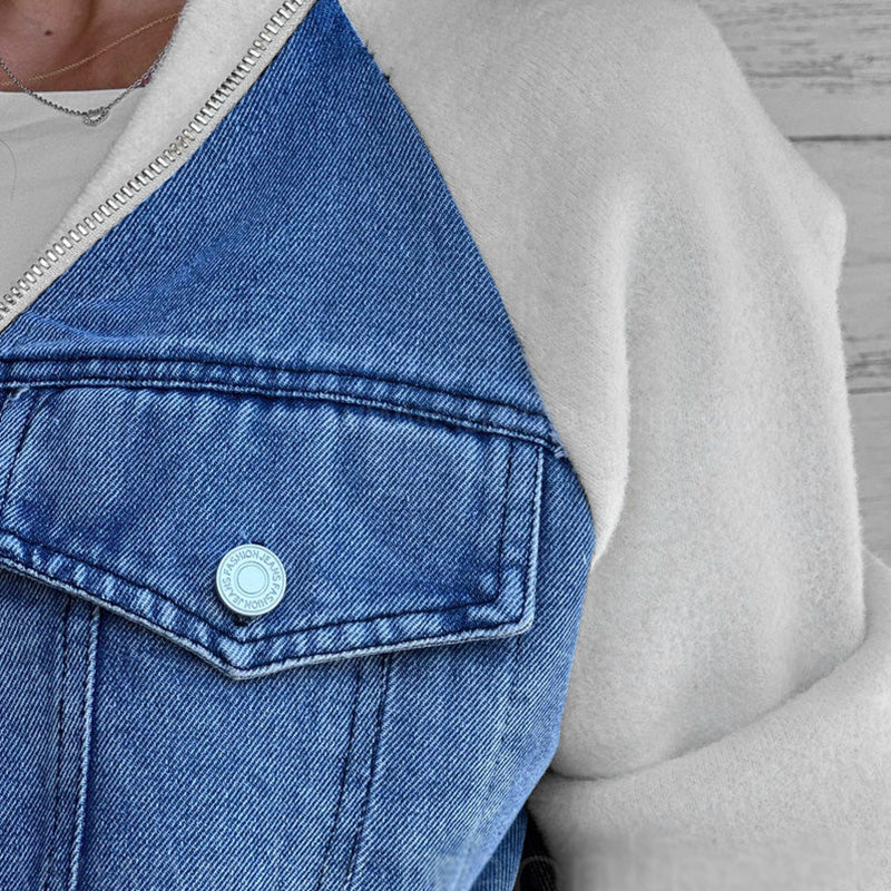 Veste en jean zippée - Sazeanne