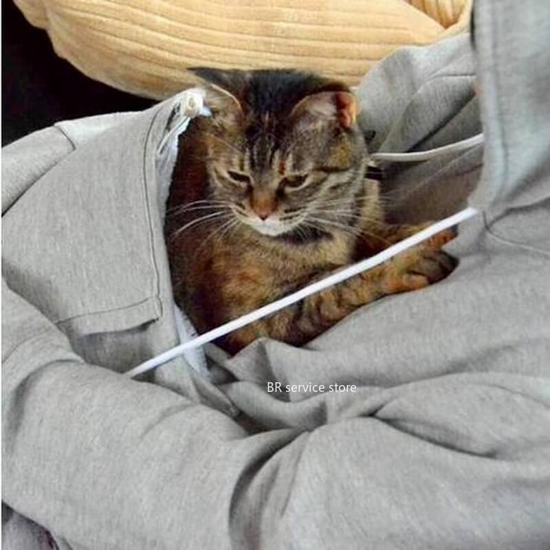 Milo - Hoodie Unisexe pour Chat et L'endroit Parfait pour Dormir de Votre Chat