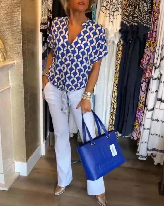 Chemisier imprimé décontracté - Gennie