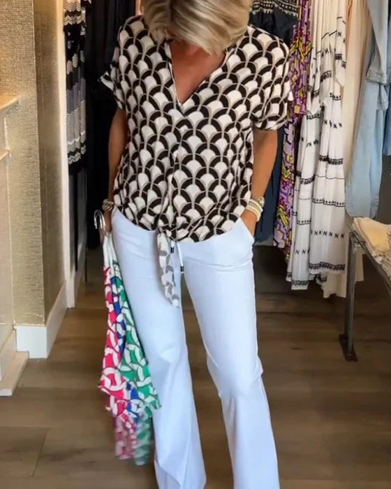 Chemisier imprimé décontracté - Gennie